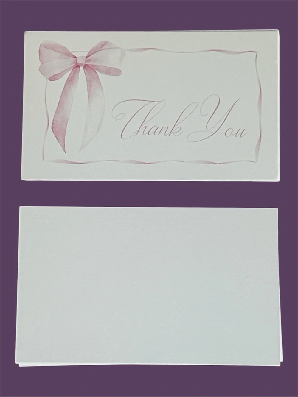 Lg Poly Mailers Pink Gingham & Bows with coordinating Thank you Cards & Stickers